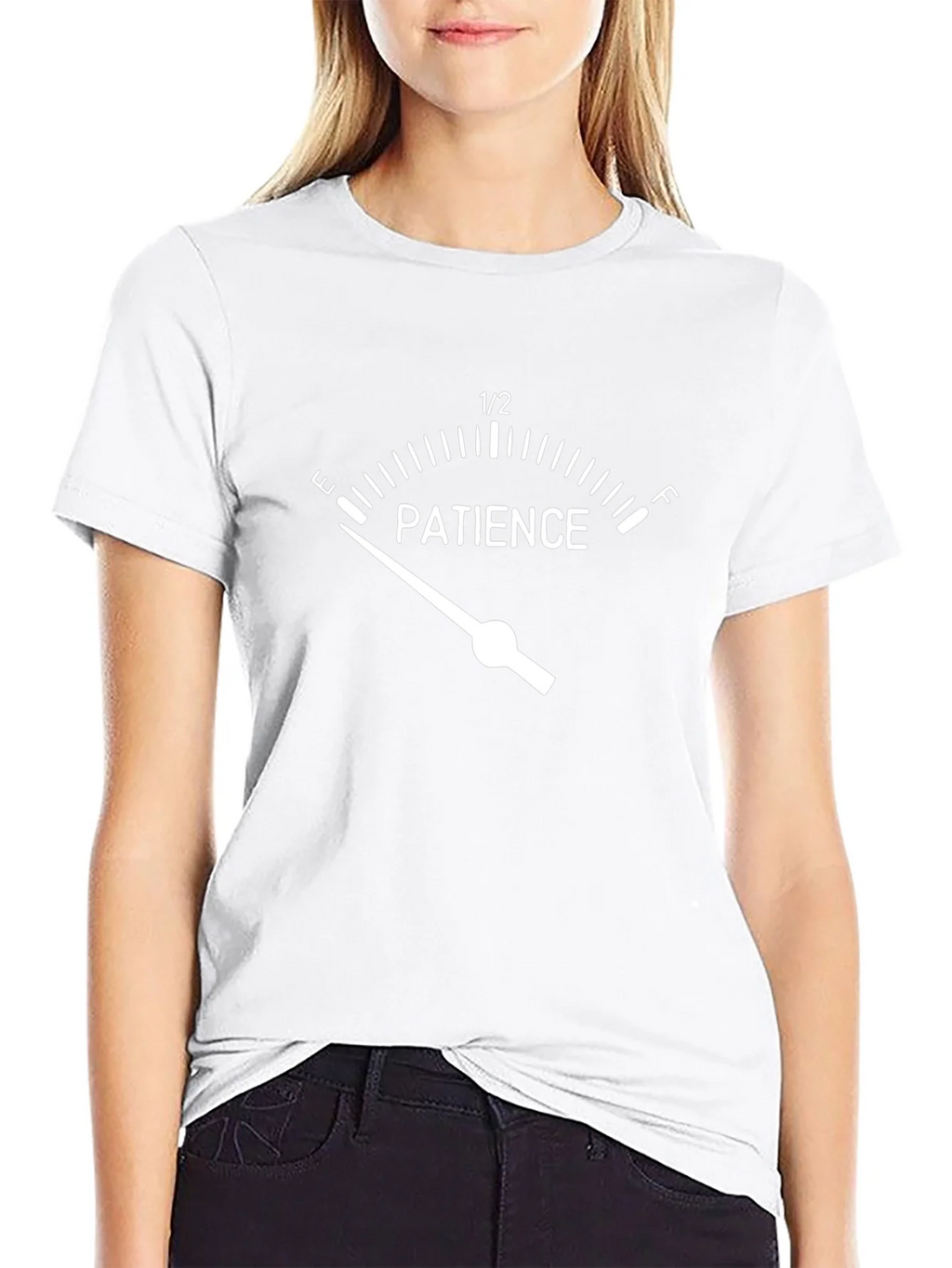 Patience Meter Graphic T-Shirt - Black