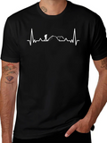 Hiking Heartbeat Graphic Tee - Black T-Shirt