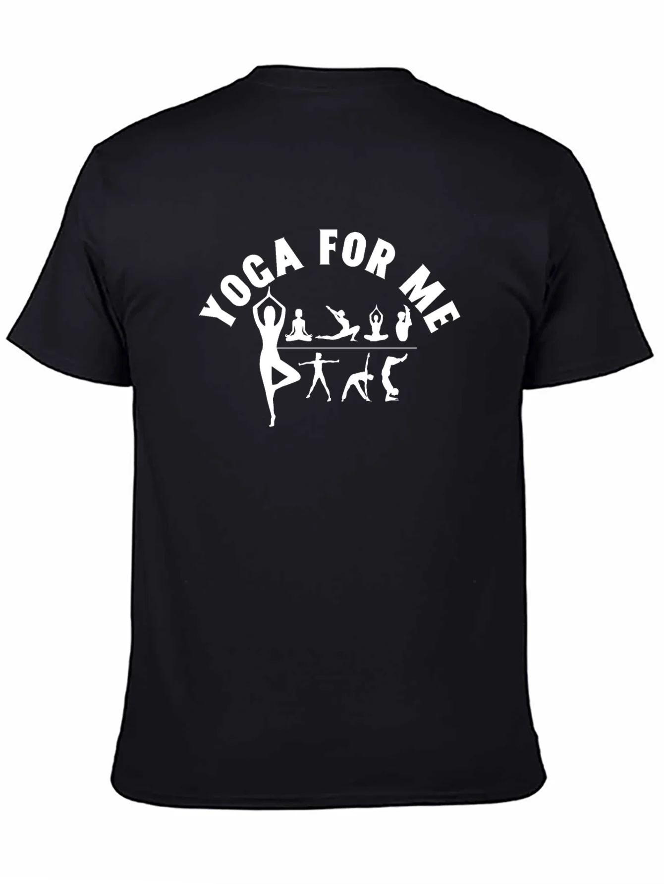 Yoga For Me Graphic Tee - Black Cotton Shirt