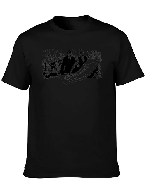 Blueprint Graphic Tee - Mens Black Short Sleeve