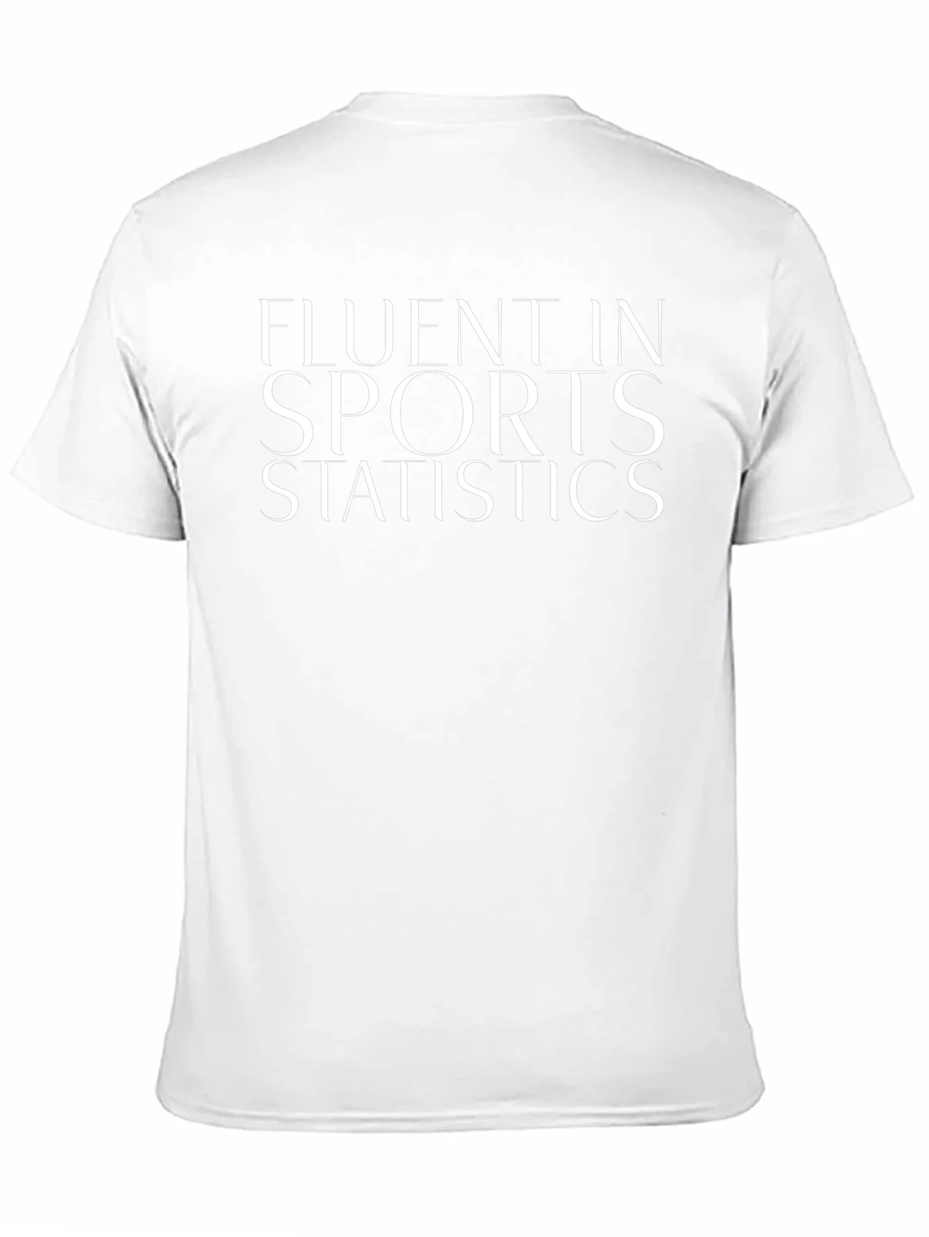 Fluent in Sports Statistics Black T-Shirt